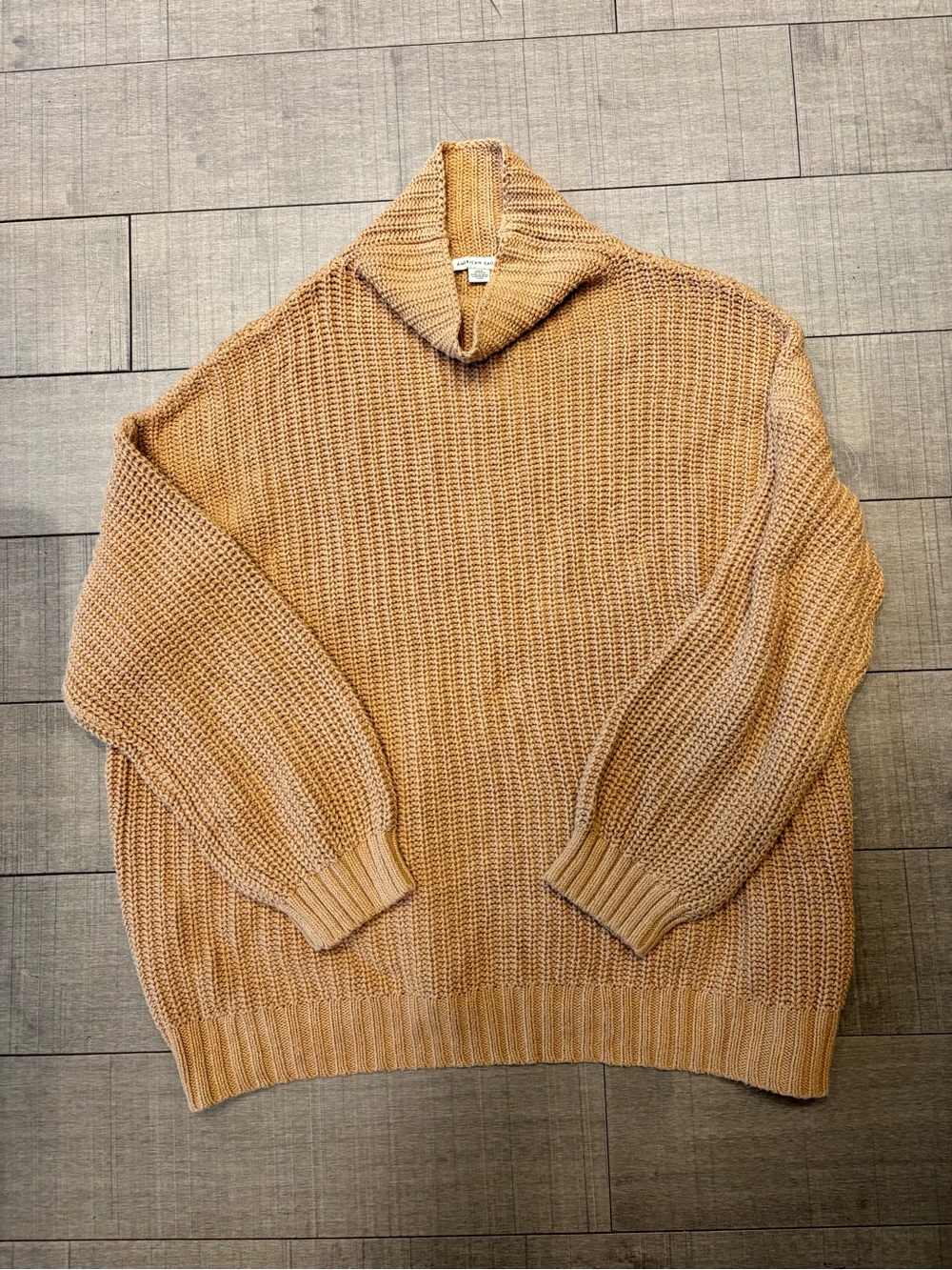 🔮American Eagle🔮Outfitters Camel Chunky Knit Sweater